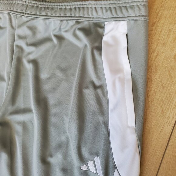 NEW Adidas Tiro Track Pants Mens 3XLT AeroReady Soccer Train Gray White IV7274 - Picture 6 of 12